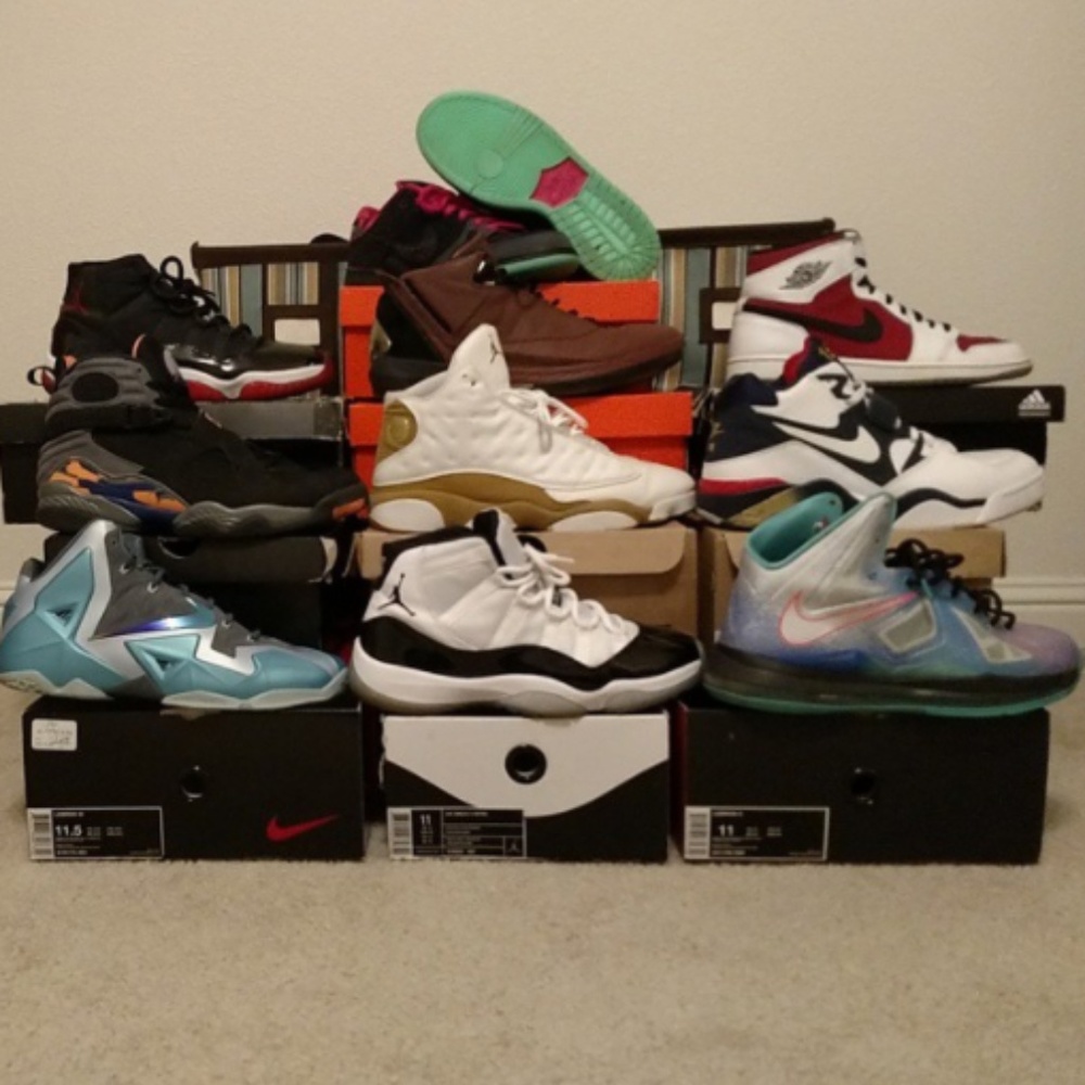 Jordans and Nike Lebrons Bundle